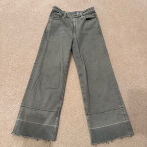 Agolde Gray Wide Leg Jeans